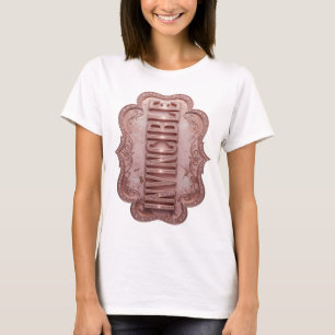 Saubere Pink UNSICHTBARE Schrift T-Shirt