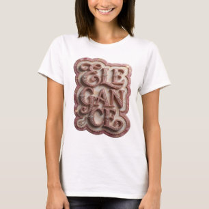Saubere Pinke ELEGANZ Grafikdesign T-Shirt