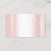 Saubere Reinigung Haushaltshilfe Grau Silberne Ros Visitenkarte (Rückseite)