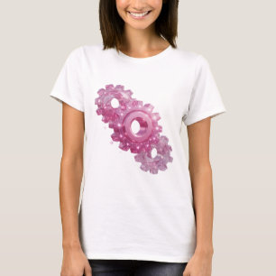 Saubere rosa PINK GLITTER GEAR ICONS Custom-T-Shir T-Shirt