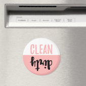 Saubere, rosa, schwarze Brush Geschirrspülmaschine Magnet (In Situ (Geschirrspüler))