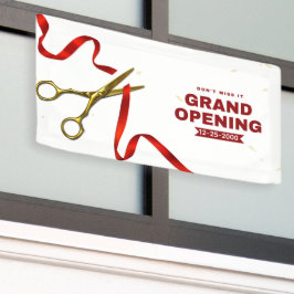 Saubere rote und weiße professionelle große Eröffn Banner