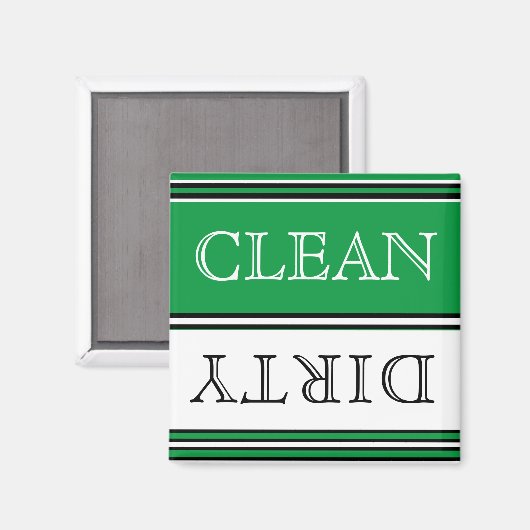 Saubere, saubere Spülmaschine sauber sauber sauber Magnet (Vorderseite/Rückseite)