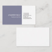 Saubere Schlichte Elegante Farben Moderne Beruflic Visitenkarte (Vorne/Hinten)