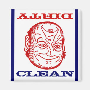 Saubere schmutzige optische Täuschung des Magnet