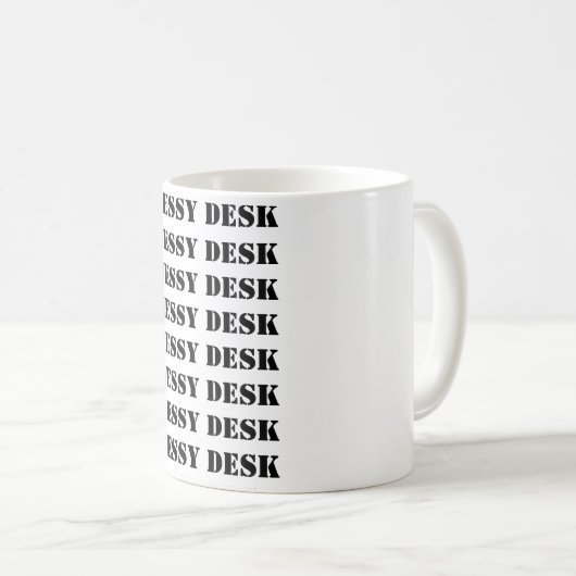 Saubere Schreibtisch/Messy-Desk-Tasse Kaffeetasse (VorderseiteRechts)