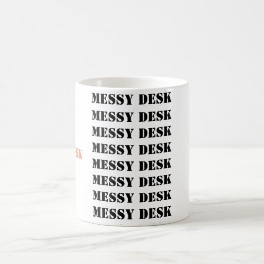 Saubere Schreibtisch/Messy-Desk-Tasse Kaffeetasse (Mittel)