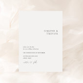 Saubere Schwarz-Weiß-Hochzeit Save The Date