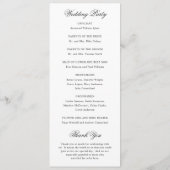 Saubere Schwarz-Weiß-Klassik Programm (Rückseite)