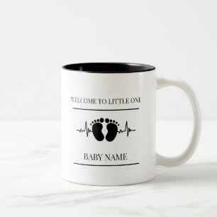 Saubere Schwarz-Weiß-Tasse für Babys Zweifarbige Tasse
