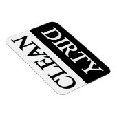 Saubere schwarze Spülmaschine Magnet (Rechte Seite)