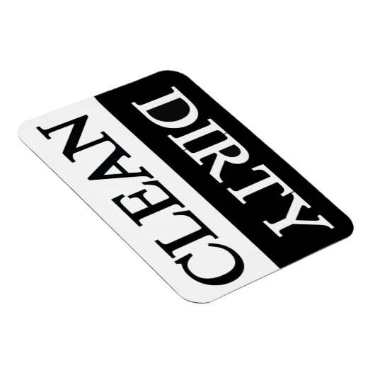 Saubere schwarze Spülmaschine Magnet (Rechte Seite)