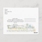 Saubere Shaklee Postkarte holen (Rückseite)