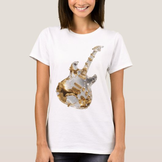 Saubere Silber ABSTRACT ART Kunstprint T-Shirt (Vorderseite)