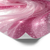 Saubere Silber ABSTRACT ART Kunstprint v3 Poster (Ecke)