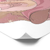 Saubere Silber ABSTRACT ART Mode Druck Poster (Ecke)