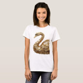 Saubere Silber ABSTRACT ART Statement Design v2 T-Shirt (Vorne ganz)
