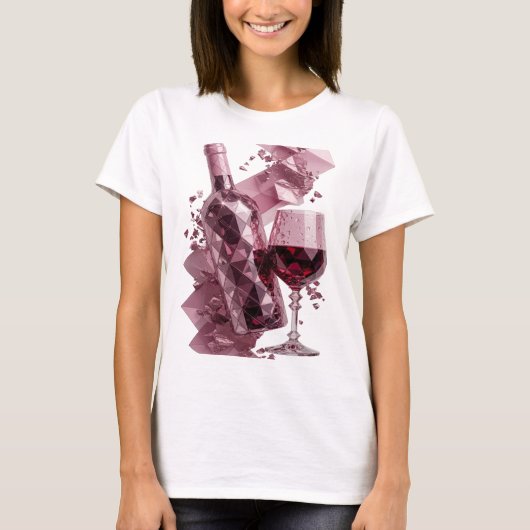Saubere Silber ABSTRACT ART Statement Design v3 T-Shirt (Vorderseite)