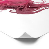 Saubere Silber-FLOATING GLASSES Grafikdesign Poster (Ecke)