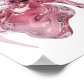 Saubere Silber-GLASSPINNE-Design Poster (Ecke)