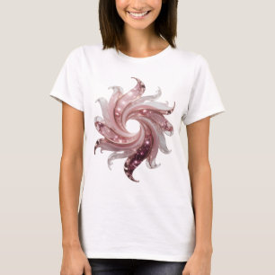 Saubere Silber-GLOWING STAR-Schrift T-Shirt