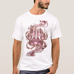 Saubere Silber-TIER-PFOTE Grafikdesign T-Shirt