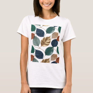 Saubere Silberne HERBSTBLÄTTER Zitat-Design T-Shirt