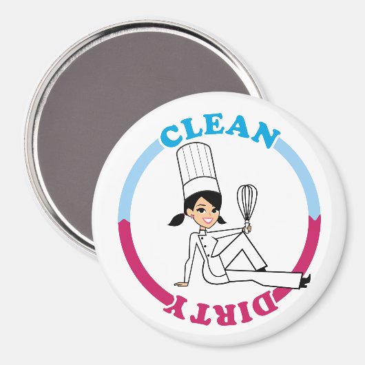 Saubere Spülmaschine Erinnerung Geschirrspülmaschi Magnet (Vorderseite/Rückseite)