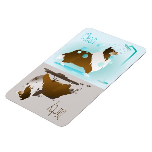 Saubere Spülmaschine Magnet (Linke Seite)