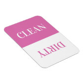 Saubere Spülmaschine Moderne Minimal rosa Magnet (Rechte Seite)