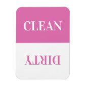 Saubere Spülmaschine Moderne Minimal rosa Magnet (Vertikal)