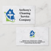 Saubere Squeegee-Logo | Sanierung Visitenkarte (Vorne/Hinten)