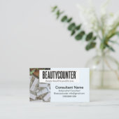 Saubere Standards in der Beauty Business Card Visitenkarte (Stehend Vorderseite)