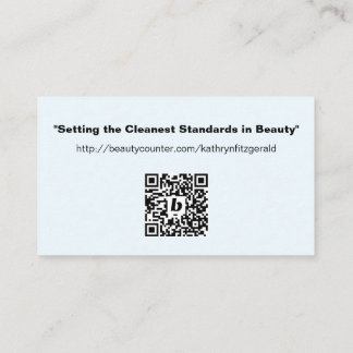 Saubere Standards in der Beauty Business Card Visitenkarte