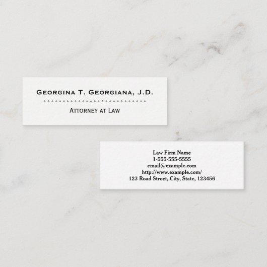 Saubere u. berufliche mini visitenkarte (Vorne/Hinten)