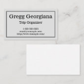 Saubere u. berufliche visitenkarte (Vorne/Hinten)