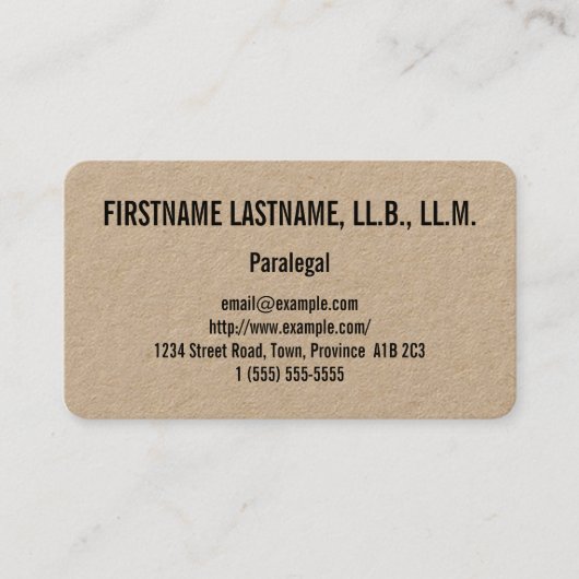 Saubere u. grundlegende visitenkarte (Vorderseite)