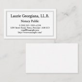 Saubere u. kundengerechte Notars-Visitenkarte Visitenkarte (Vorne/Hinten)