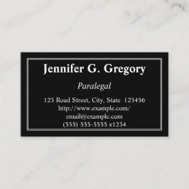 Saubere u. traditionelle visitenkarte