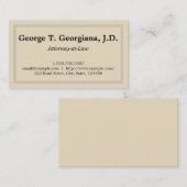 Saubere und Berufliche Anwaltskarte Visitenkarte (Vorne/Hinten)