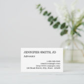 Saubere und Berufliche Visitenkarte (Stehend Vorderseite)