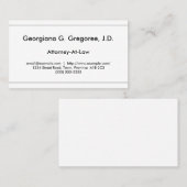 Saubere und einfache Anwaltskanzlei Visitenkarte (Vorne/Hinten)