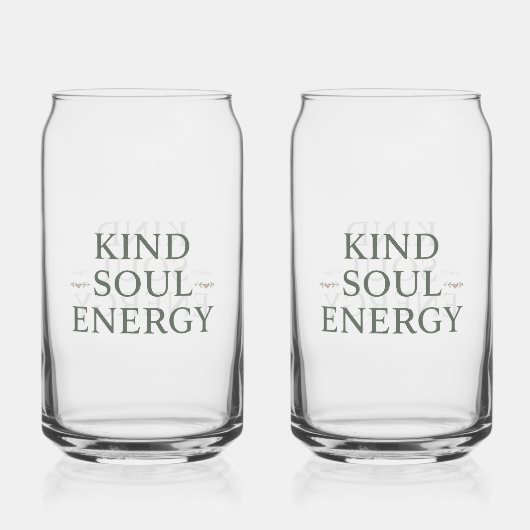 Saubere und einfache "Kind Soul Energy" Dosenglas (Vorderseite)