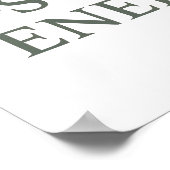 Saubere und einfache "Kind Soul Energy" Poster (Ecke)