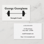 Saubere und einfache Trainingskarte Visitenkarte (Vorne/Hinten)