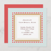 Saubere und elegante Einladung (Vorne/Hinten)