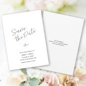Saubere und elegante Hochzeitskarte Save the Date