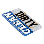 Saubere und geschmackvolle Geschirrspüler Vinyl Ma Magnet (Rechte Seite)