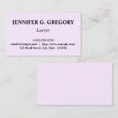 Saubere und individuell anpassbare Anwaltskarte Visitenkarte (Vorne/Hinten)