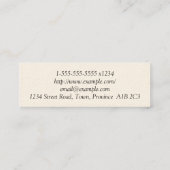 Saubere und kostengünstige Barrieren bei der juris Mini Visitenkarte (Rückseite)